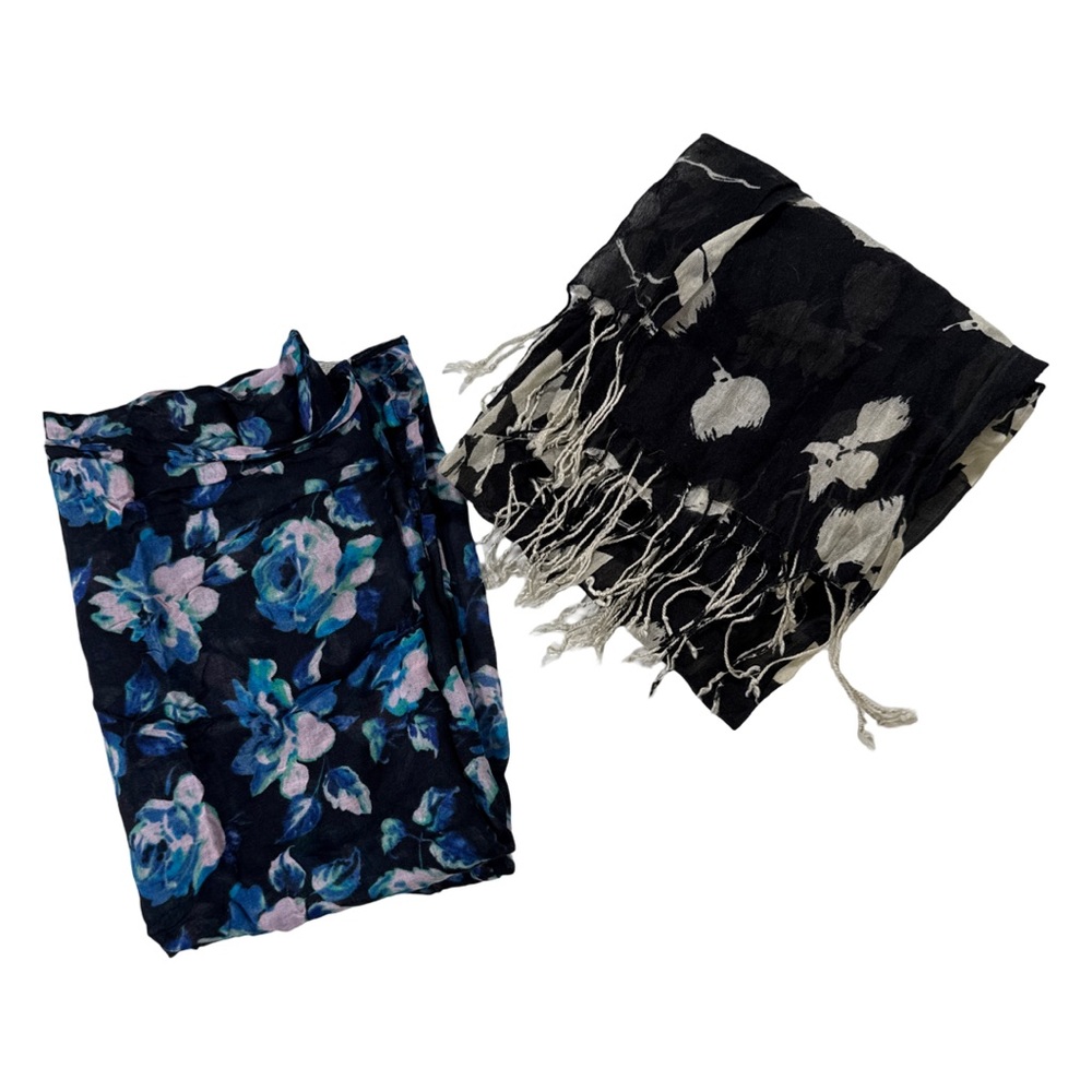 2 pack Boutique Floral Scarves